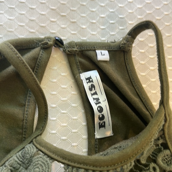 Adorable army green halter romper - Picture 7 of 7